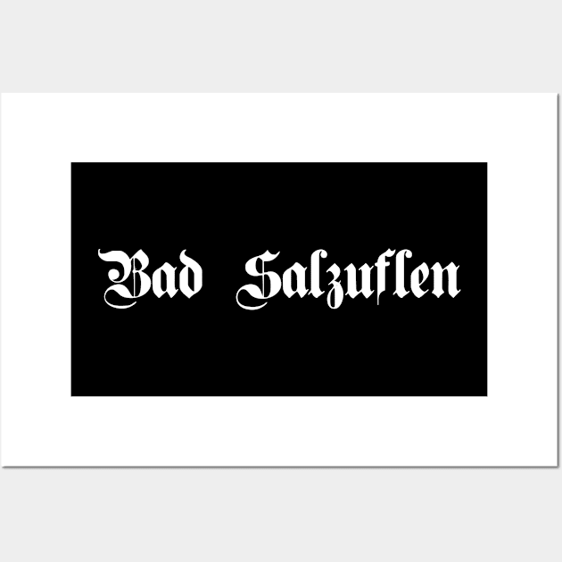 Bad Salzuflen written with gothic font Wall Art by Happy Citizen